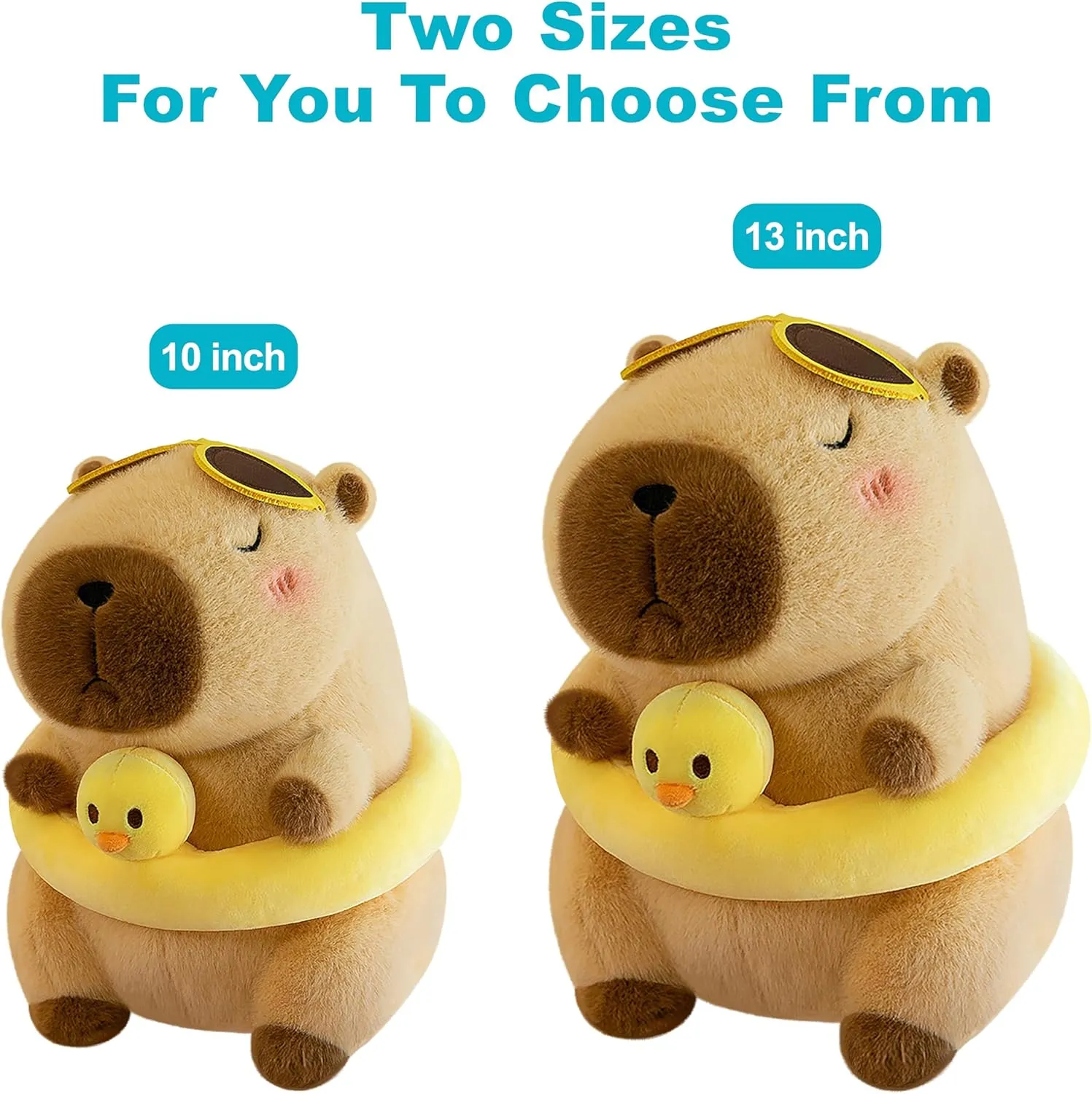 Cute Capybara Plush Adorable Capibara Stuffed Animals Soft Stuffed Toys Plushies Pillow Gifts for Kids (10 Inches)