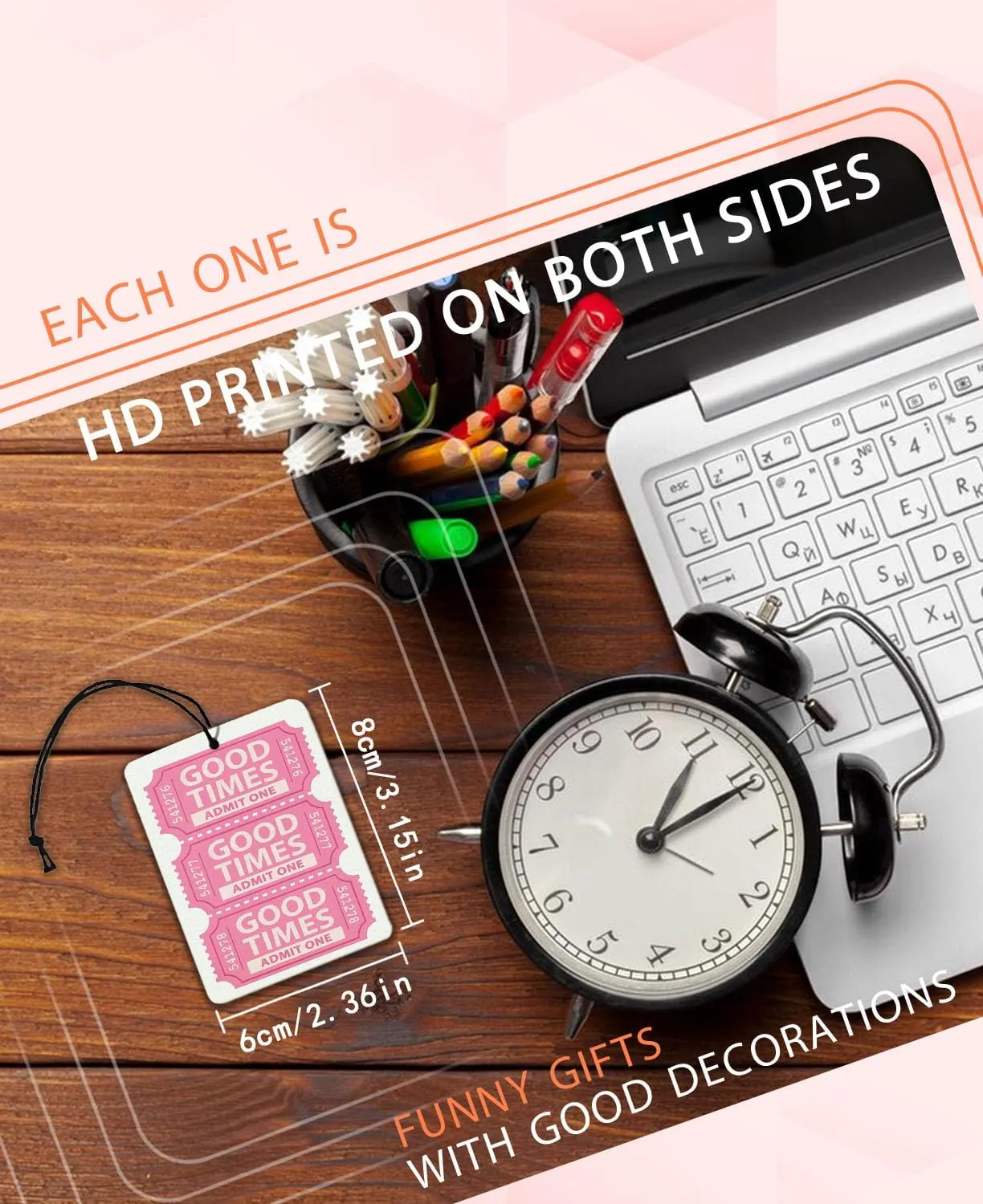 Cute Car Air Freshener, Pink Air Freshener Hanging 3Pcs Kwaii Pink Car Accessories Interior, You Look So Good Aesthetic Preppy Trendy Y2K air Fresheners for Women Girls (Lavender)
