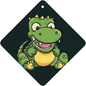 Cute crocodile cartoon Print Car Air Fresheners 6 Pcs Car Aromatherapy Tablets Hanging Air Freshener Wardrobe Pendant Fragrance Scented Cards for Rearview Mirror Bedroom Car Interior Decor