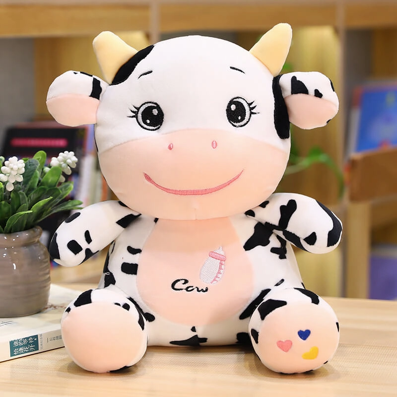 Cute Baby Cow Doll Plush Toy – Soft Cuddle Companion