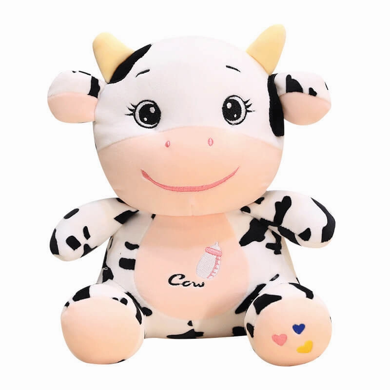 Cute Baby Cow Doll Plush Toy – Soft Cuddle Companion