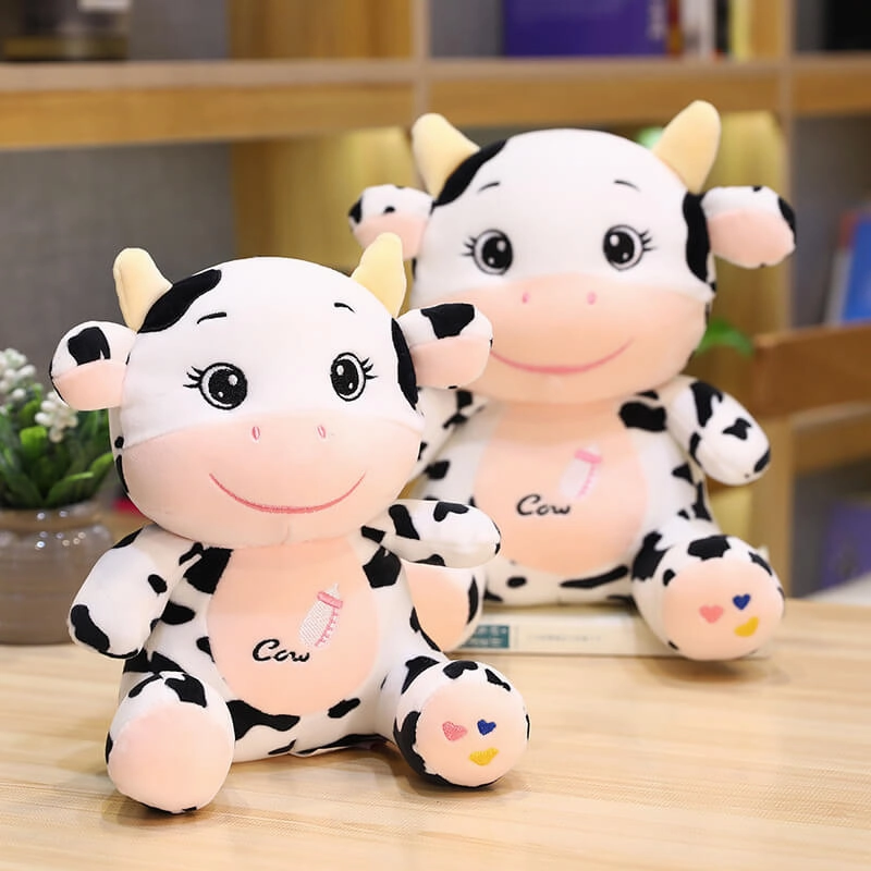 Cute Baby Cow Doll Plush Toy – Soft Cuddle Companion