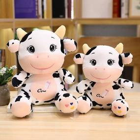 Cute Baby Cow Doll Plush Toy – Soft Cuddle Companion