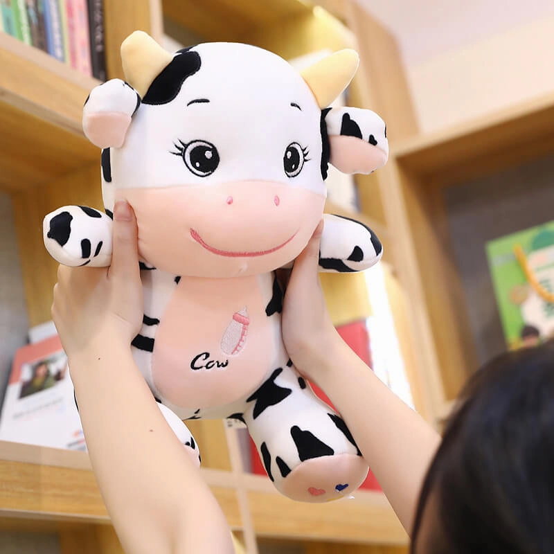 Cute Baby Cow Doll Plush Toy – Soft Cuddle Companion
