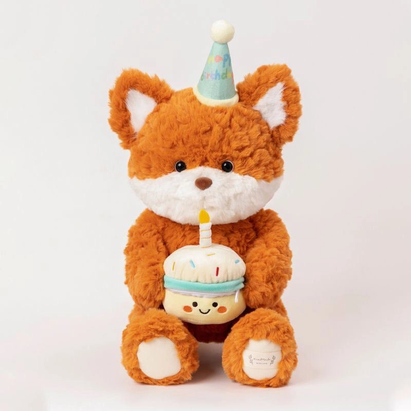 Cute Birthday Bear Fox Plush