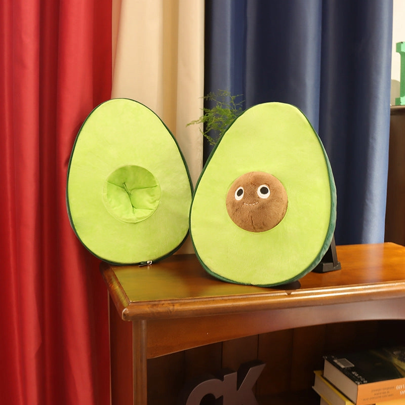Cute Fruit Avocado Plush Toy Stuffed Doll Baby Decor