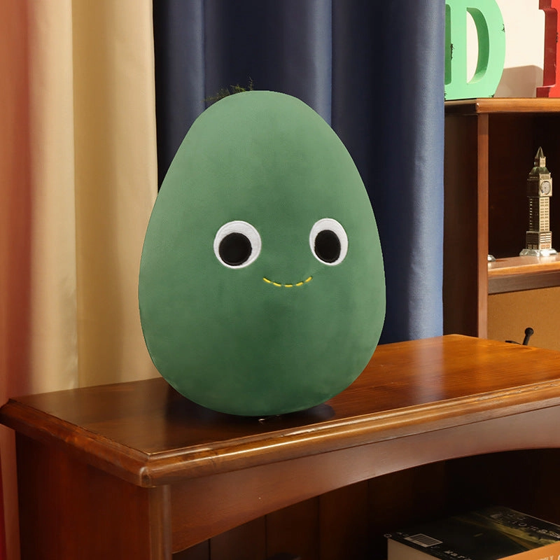 Cute Fruit Avocado Plush Toy Stuffed Doll Baby Decor