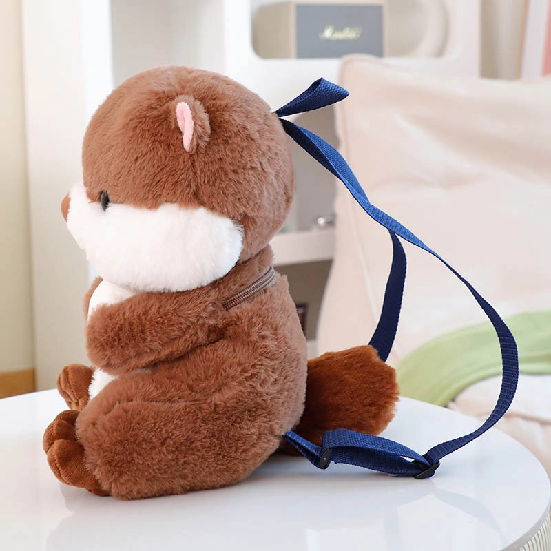 Cute Sea Otter Backpack Plush Bag