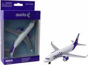 Daron Toy Airplane – Avelo Airlines – Die-Cast Metal Model 737 Plane with Plastic Parts and Rolling Wheels for Kids Ages 3 