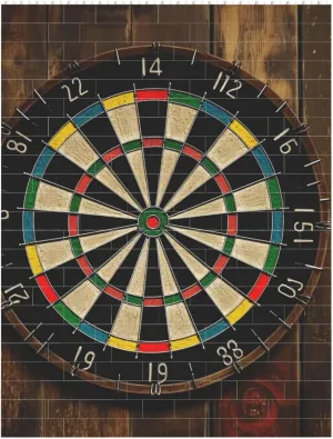 Dart Board Building Block Puzzle Personalized Building Bricks Block Puzzle Building Family Keepsake DIY Brick Block Puzzles Valentine's Day Gifts for Home Decor Brick Puzzle