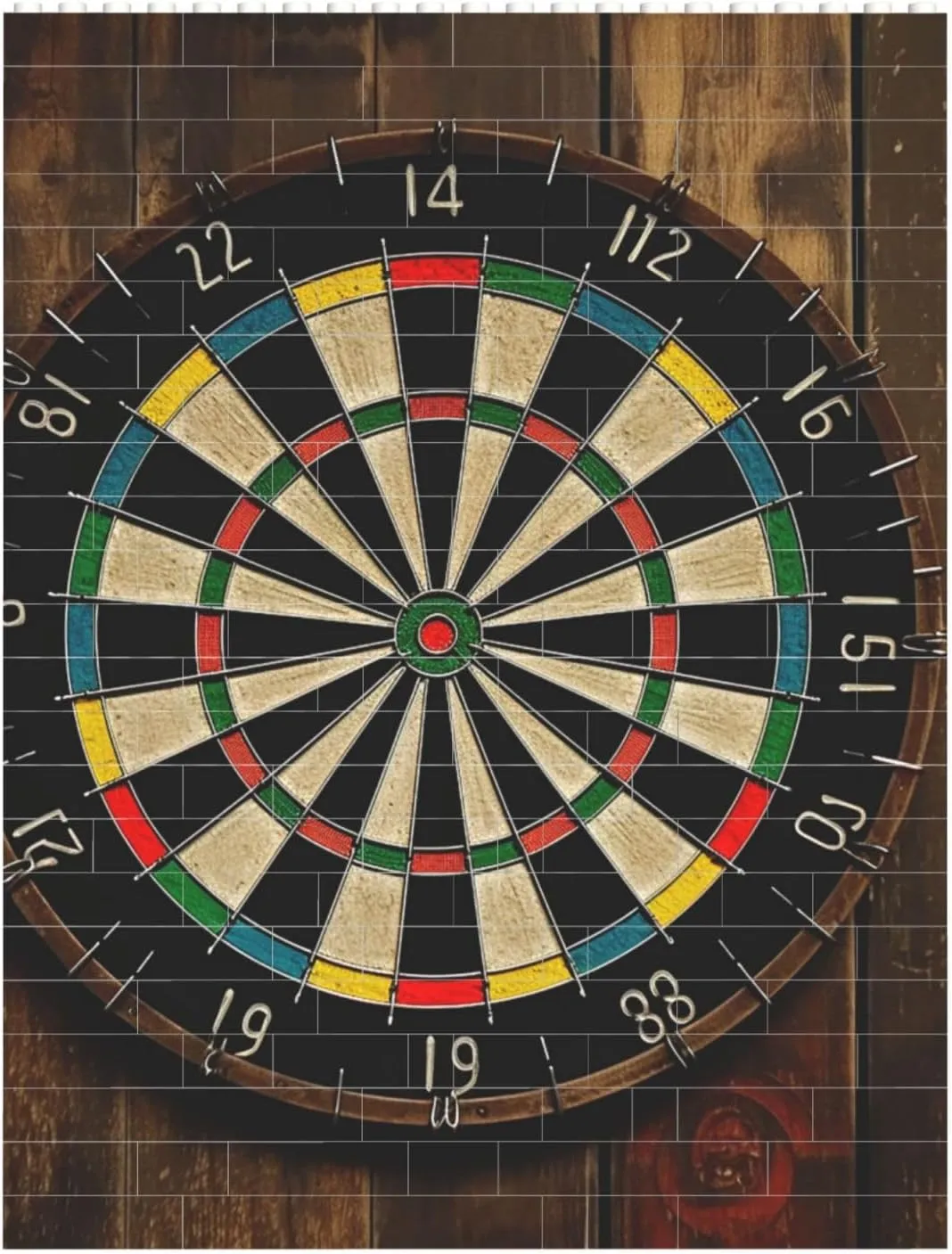 Dart Board Building Block Puzzle Personalized Building Bricks Block Puzzle Building Family Keepsake DIY Brick Block Puzzles Valentine's Day Gifts for Home Decor Brick Puzzle