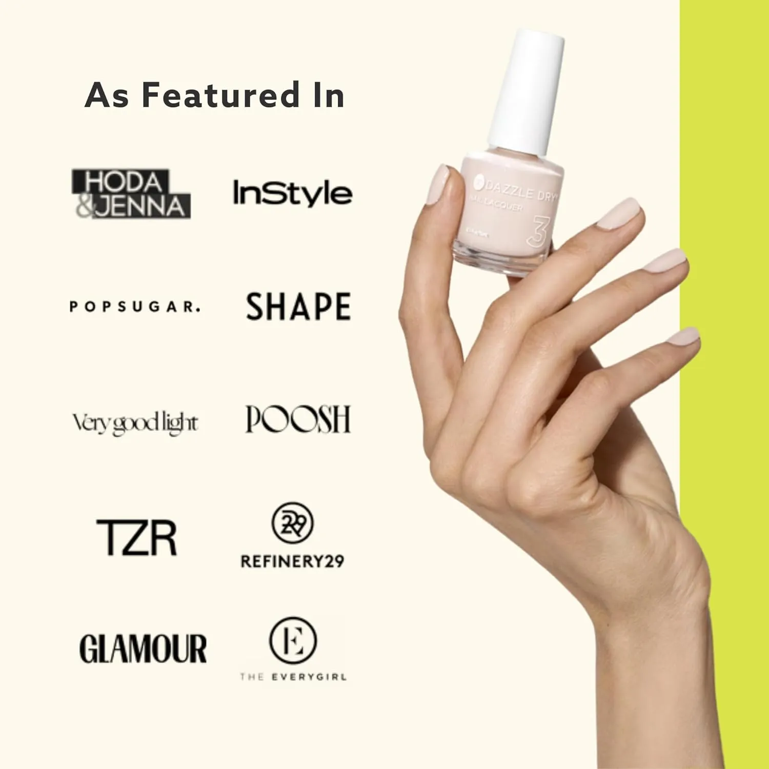 Dazzle Dry Mini Kit 4 Step System - Less is Mauve, a full coverage light, blushing mauve. (5 Piece Kit / 5 Manicures)