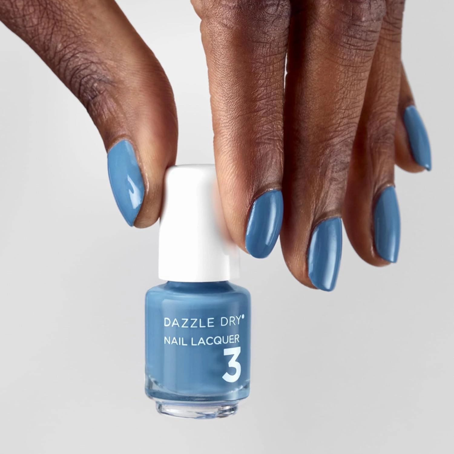 Dazzle Dry Mini Kit 4 Step System - Varsity Blues - A muted light denim. (5 Piece Kit / 5 Manicures)