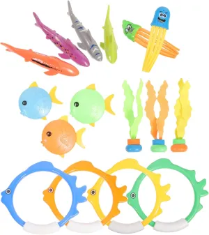 DECHOUS 1 Set Water Pool Rings Pool Swimming for Pool Party Diving for Diving Game Diving Supplies Plastic