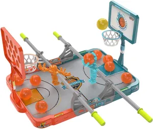 Desktop Fingertip Basketball Set for Parent Children Interaction Rubber Mini Shooting Toy Funny Tabletop Basketball Game Toys Basketball Shooting Family Interactive Game with 5 Balls
