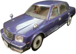 Die Cast Vehicle 1/18 for Toyota Century 1997 Purple 4-Door Limousine Model Sports Car Model Vintage Car Models Decorative Mini Cars Replica