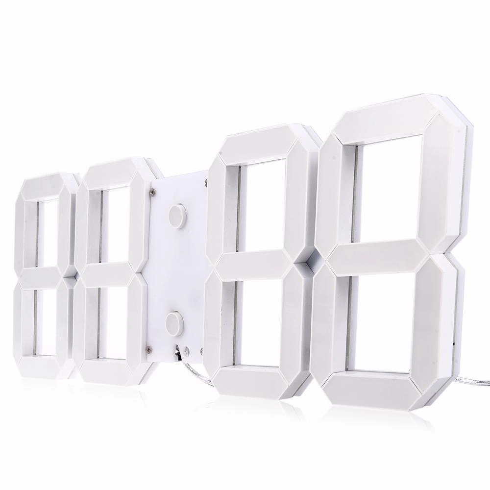 Digital LED Remote Control Wall Clock