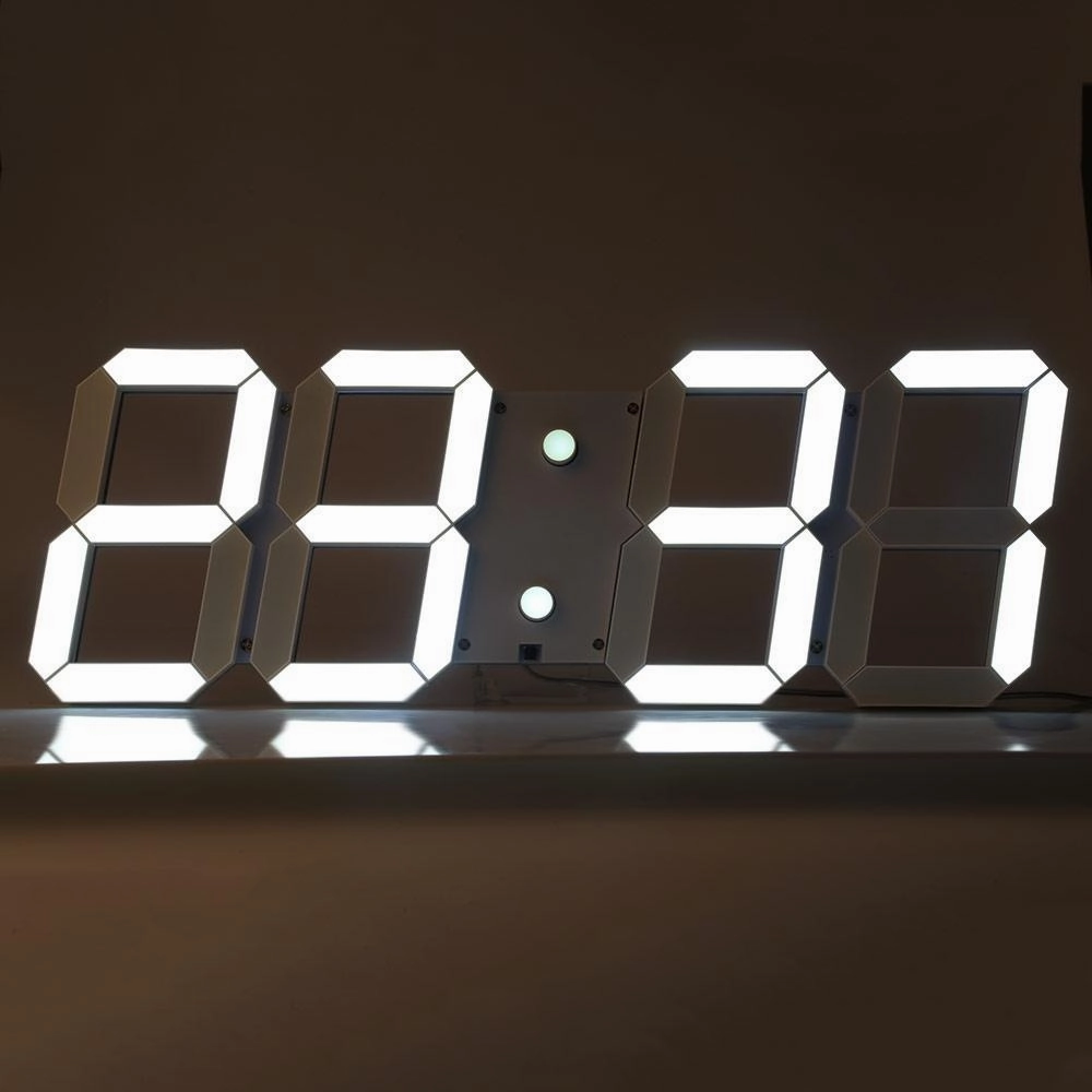 Digital LED Remote Control Wall Clock
