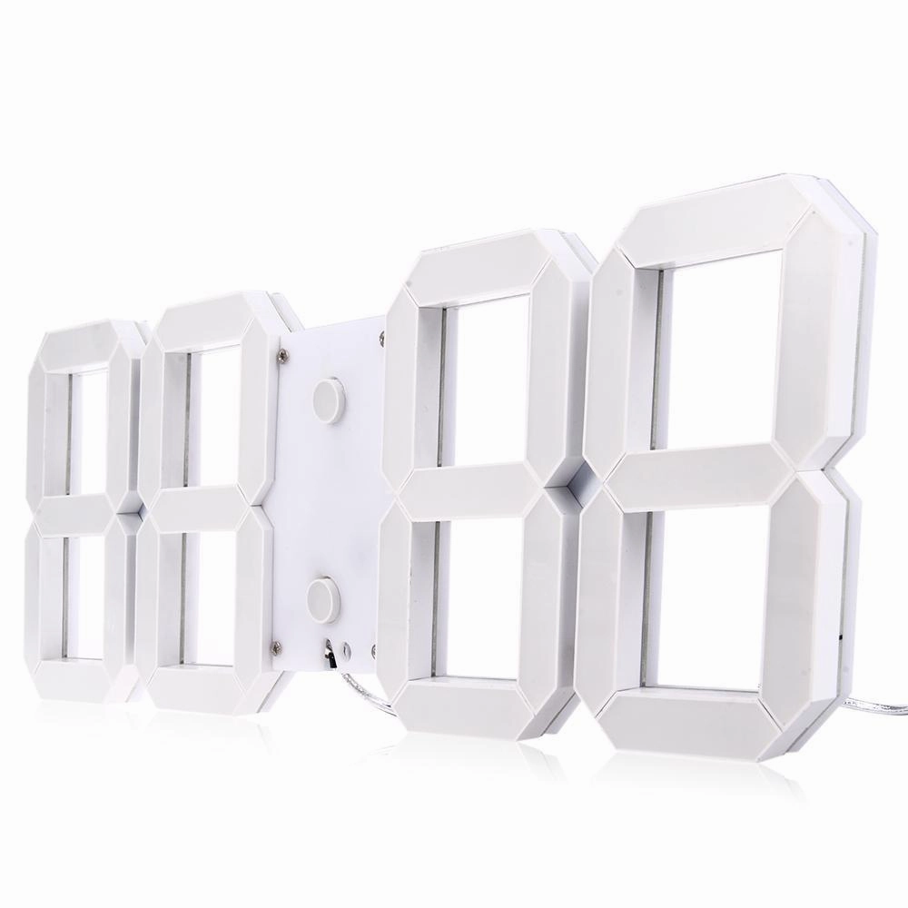 Digital LED Remote Control Wall Clock