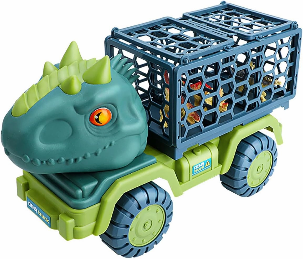 Dinosaur Transport Truck Toys Educational Dinosaur Toys for 3 4 5 6 7 8 9 10 Years Old Boys Girls Kids Gifts (Tyrannosaurus Rex) 8804B