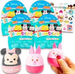 Disney Squooshems Blind Bag Set - Bundle with 3 Mini Squishmallows Squishy Toys Plus Stickers for Kids, Boys, Girls | Mystery Squishmallow Goodie Bags