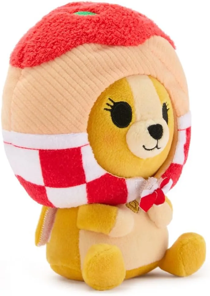 DISNEY STORE Official Mini Mix-Its Plushies – Lady - Cute Stuffed Animals - Mix & Match Detachable Hats - Hook and Loop Strap - Plush Toys for Kids and Collectors, 7 Inch