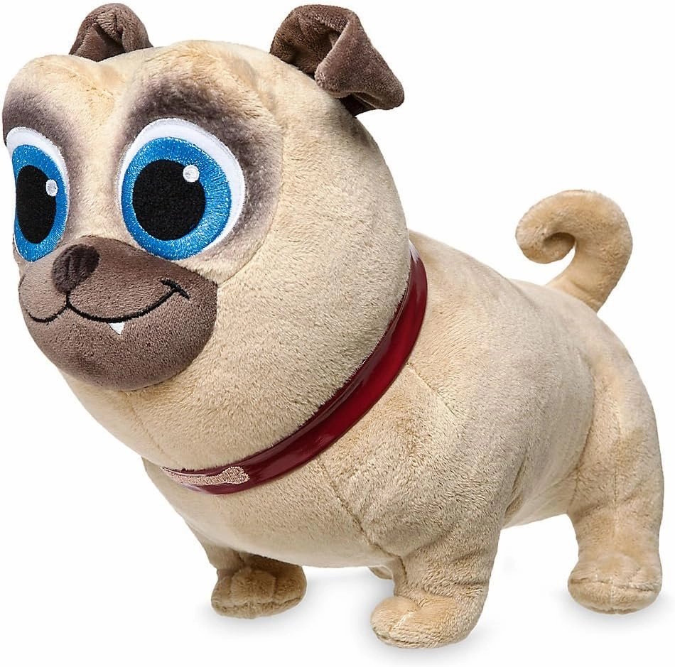 DISNEY STORE Official Puppy Dog Pals Plush Toy - Soft and Cuddly Puppy Stuffed Animal, Plush Toys, Collectible Character, Stuffed Dogs for Kids – Rolly, 12 Inches