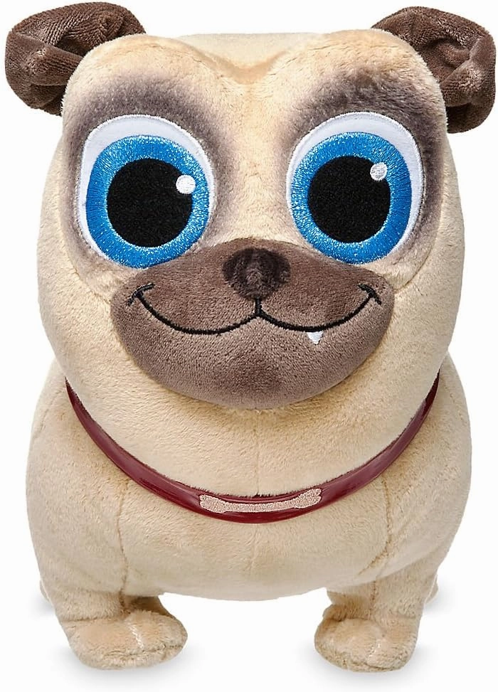 DISNEY STORE Official Puppy Dog Pals Plush Toy - Soft and Cuddly Puppy Stuffed Animal, Plush Toys, Collectible Character, Stuffed Dogs for Kids – Rolly, 12 Inches