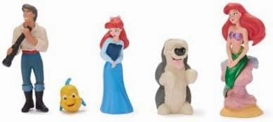 DISNEY STORE Official The Little Mermaid Figure Set – 8 Fully Sculpted Disney Figures Including Ariel, Prince Eric, Ursula & More in Double-Tiered Box with Scenic Backgrounds