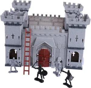 DIY Toy Soldiers Set Assembled Castle Model Kit Army Play Set for Boys and Girls