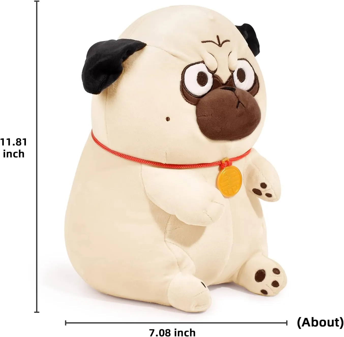 Dog Stuffed Animals Plush, Soft Cuddly Plush Toys, Anime BaZahei Plush Dog Toys Birthday Gift for Boys and Girls(Crouching Dog- 11.8in)…