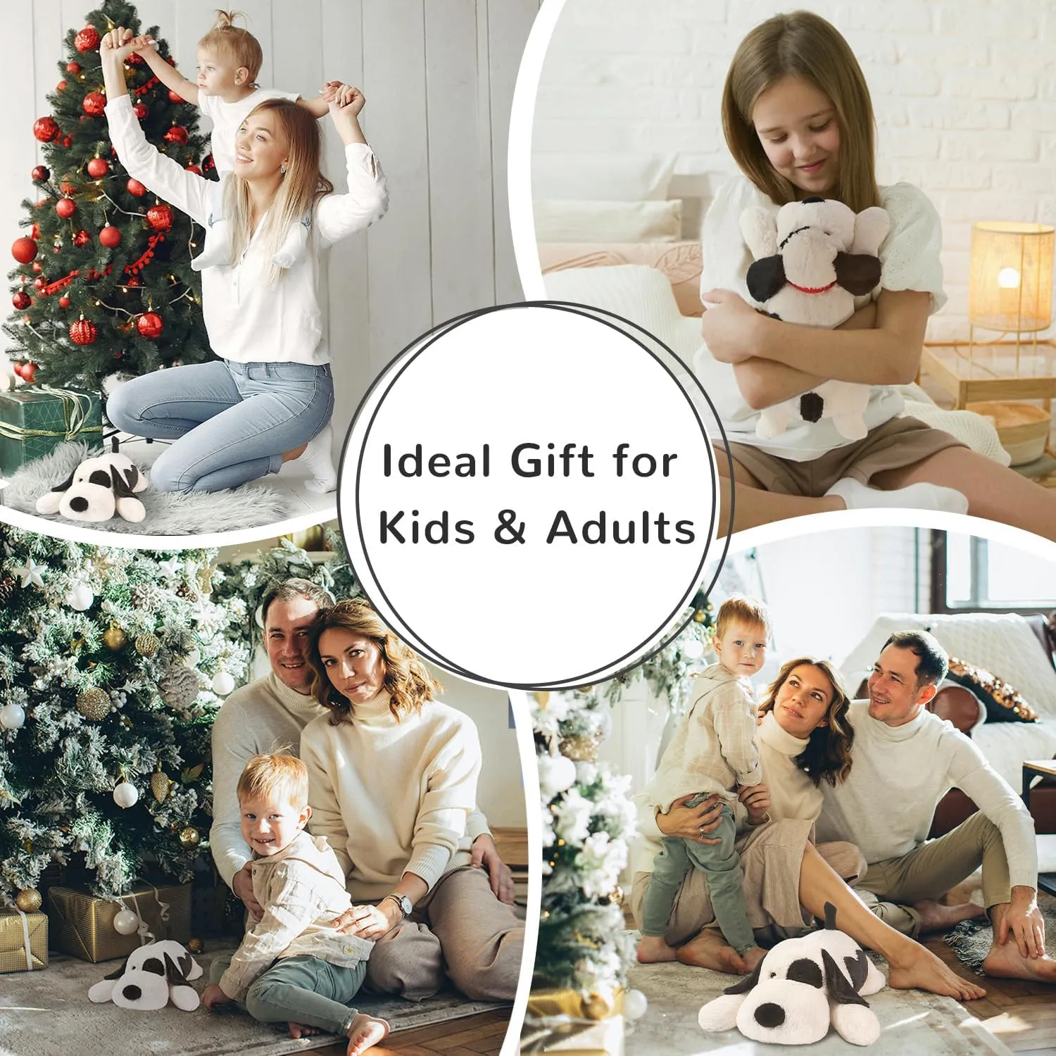 Dog Weighted Stuffed Animals,20 Inch 3.5 lbs Weighted Dog Plush, Soft Cute Puppy Plush Pillow Toy, Gifts for Kids, Boys and Girls Adults (20" 3.5lbs)
