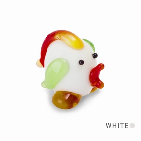 DOT the funny rooster Collectible Miniature Glass Figurine in Tynies Collector's Frame
