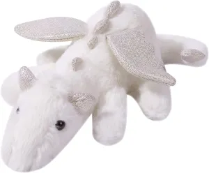 Dragon Stuffed Animal Plush Toy Cute Dragon Plush Toys with Wings Soft Cartoon Flying Dragon Pillow Plushies Doll Gifts for Baby Kids Boys Girls (White, 23.62 inch)