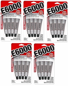 E6000 5510310 Craft Adhesive Mini, 5 Pack