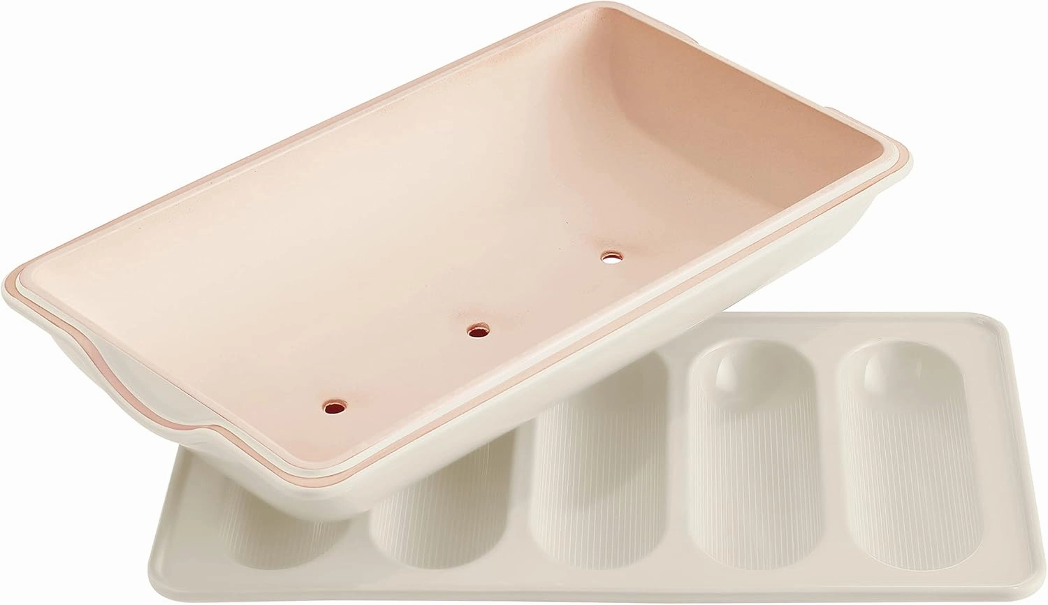Emile Henry Mini Baguettes Baker, 5 loaves, Linen
