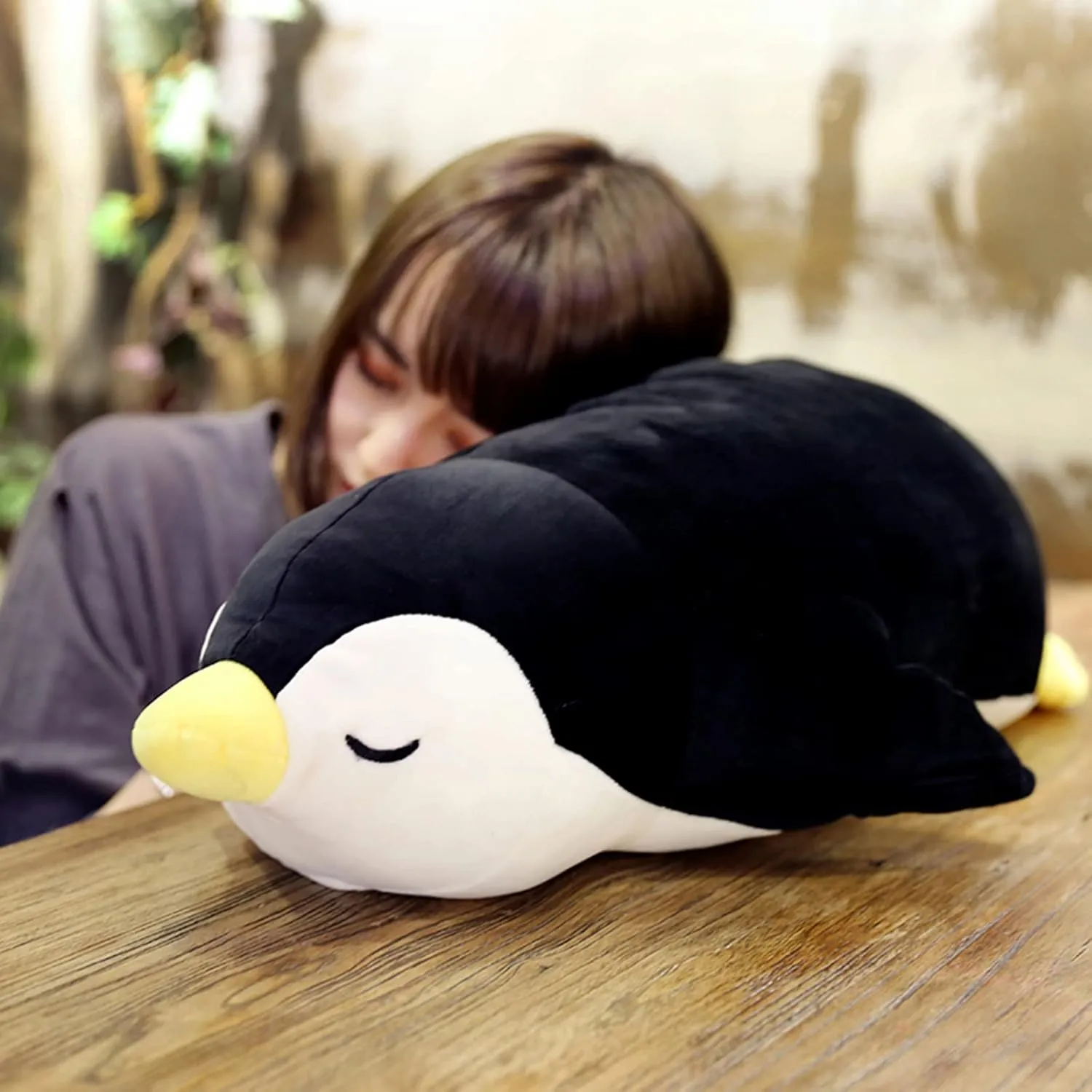 Emperor Penguin Plush - Cute Stuffed Animal, Big (19.6 inch), Hugging Pillow & Throw Pillow Gift for Kids or Lovers