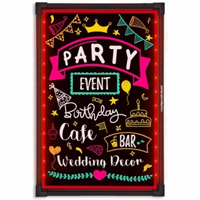 Erasable Neon Message Board