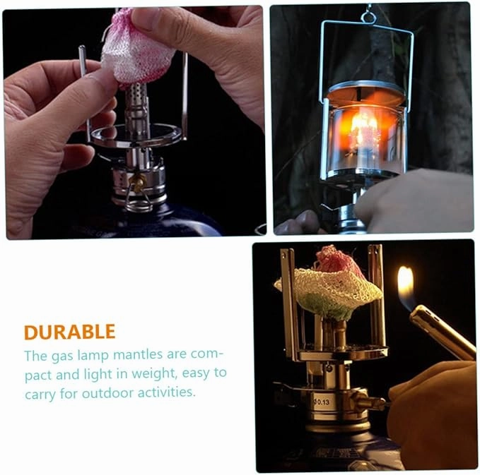 EXCEART Propane Light Mantle Propane Lamp Mantle: The Gas lamp mantles are Compact and Light in Weight, Easy to Carry for Outdoor Activities. Camping Hiking Light Mantle