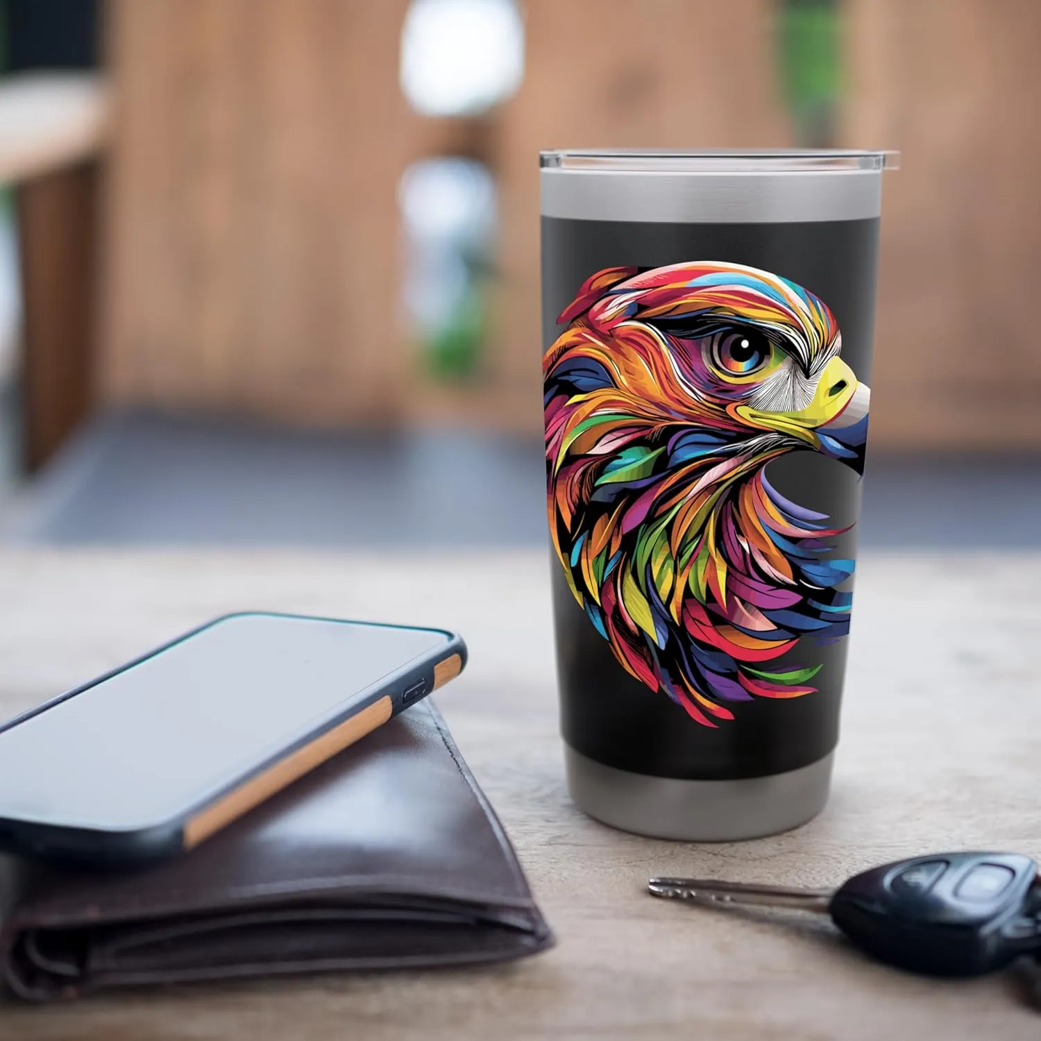 Falcon Kestrel Falcons Hunting Peregrine Birds Falconry Stainless Steel Insulated Tumbler