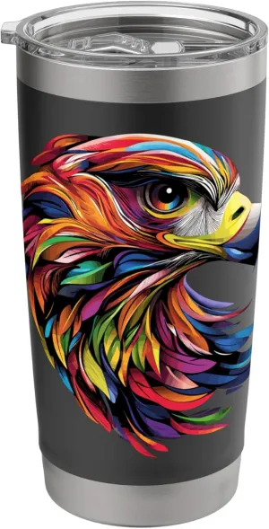 Falcon Kestrel Falcons Hunting Peregrine Birds Falconry Stainless Steel Insulated Tumbler