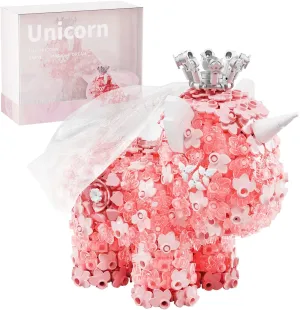 Fantasy Flowers Unicorn Building Construction Set, Ideal Dream Building Toys Set for Adult Kids, Best Gift for 6  Years Old Boys Girls Birthday Christmas (1363PCS)