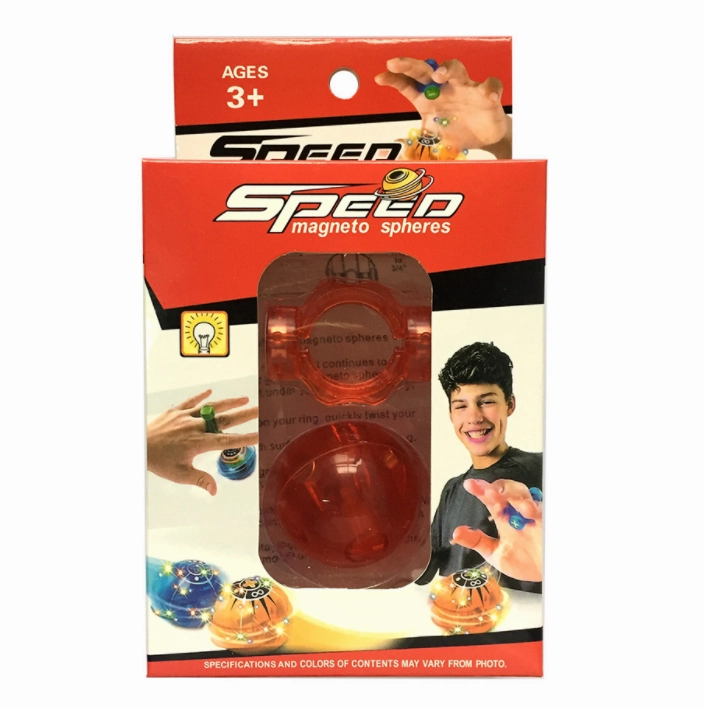 Fidget spinner Magic Speed induction Magneto Spheres Magnetic Flashing Glowing Ball Spinner Toys Stress Reducer