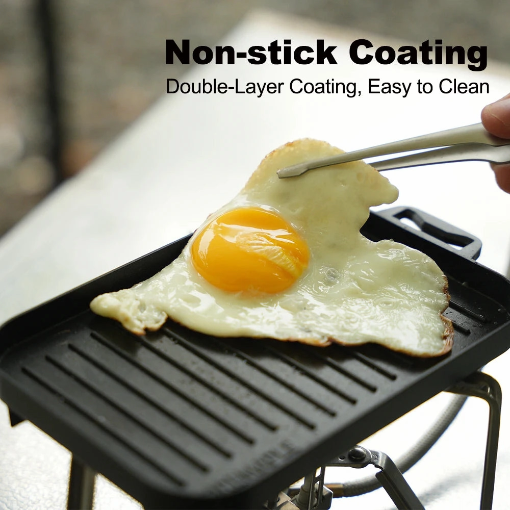 FIRE-MAPLE Mini Grill Plate Set – Non-Stick, Heat-Resistant BBQ Pan for Outdoor Cooking