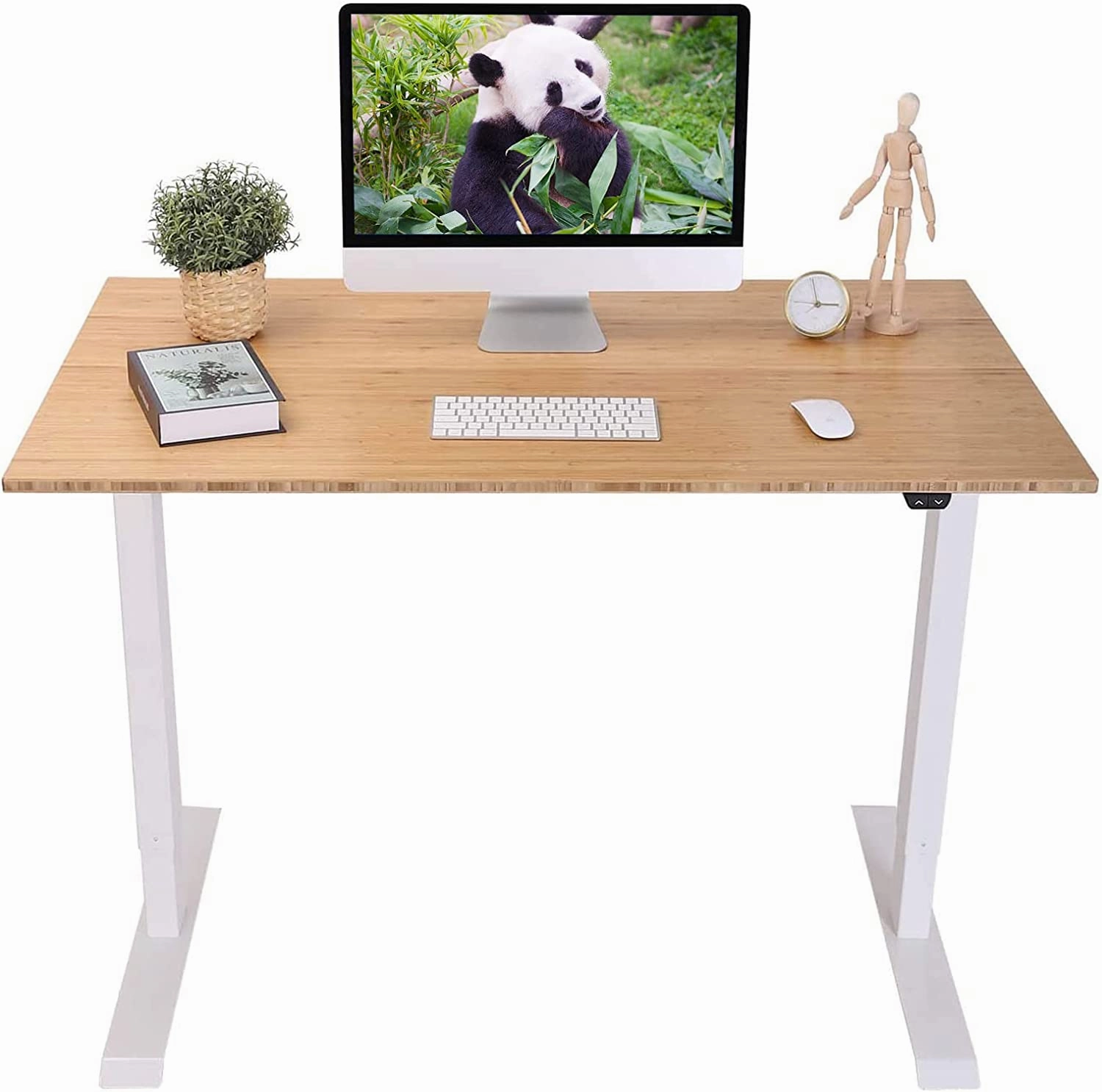 FLEXISPOT All-in-One Electric Standing Desk with Drawer Height Adjustable 48 x 24 Inches White Desktop & Frame Quick Install Comhar Home Office Table w/USB Charge Ports, Storage Desk Organizer
