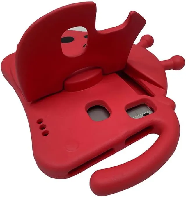 for Alcatel Joy Tab 2 Case for Kids, Children Friendly Shockproof Protective Stand Handle Cover for Joy Tab 2 Case Alcatel 2020 8" Tablet (Model: 9032Z) for Boys Girls, Cute Ladybug - Red