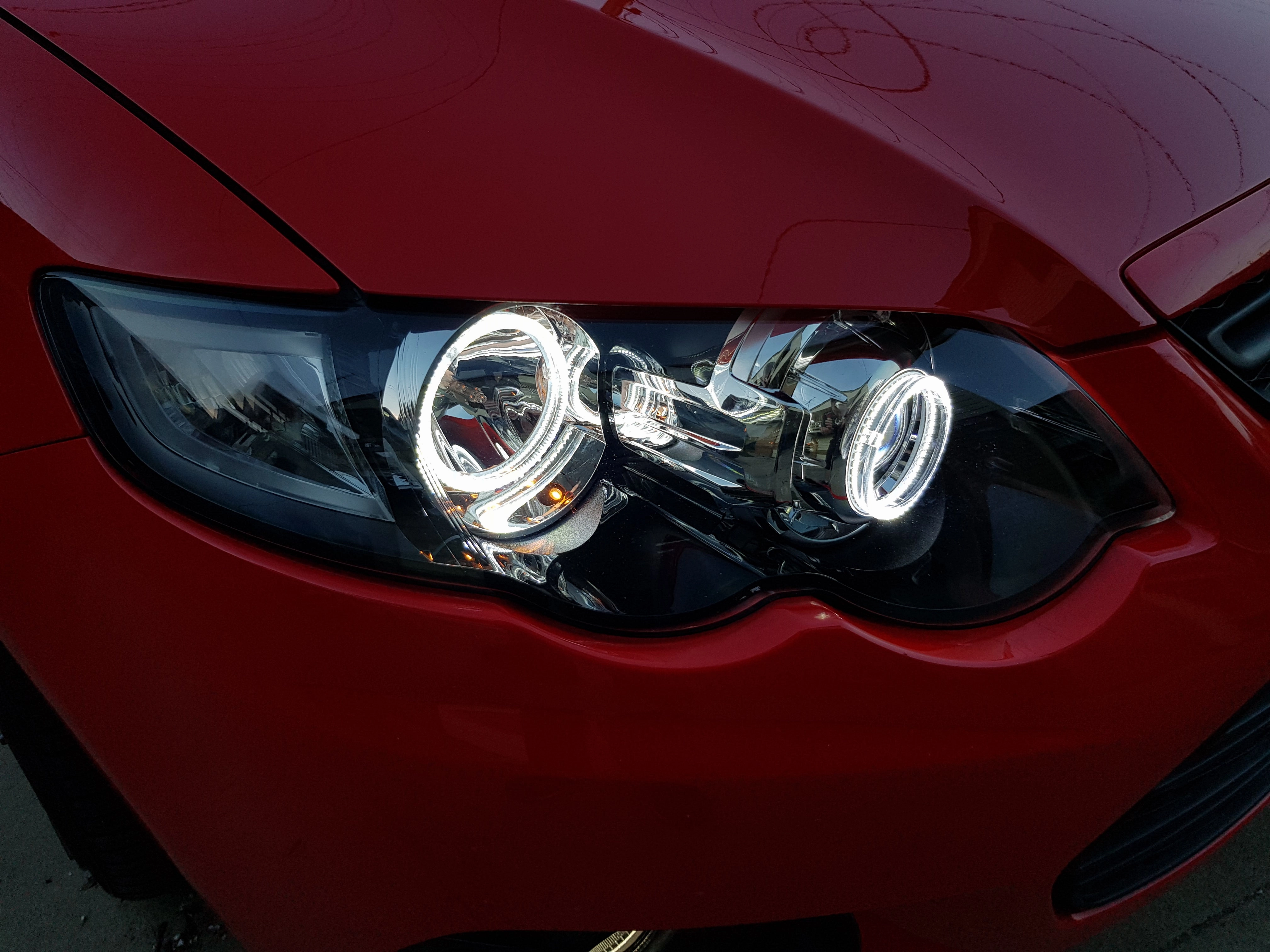 Ford Falcon FG XR6/XR8 MK2 Projector Headlights with Switchback Halo Rings