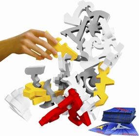Funsparks Quaggle Stacking Balance Game - Wood Blocks - Premium Suspend Game - STEM Toy, 2 to 12 Players for Kids, Adults, Family