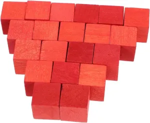 Garneck 30pcs for Crafts DIY Square Cubes for Educational Stacking for Arts Creative Projects Safe Unique Building Models