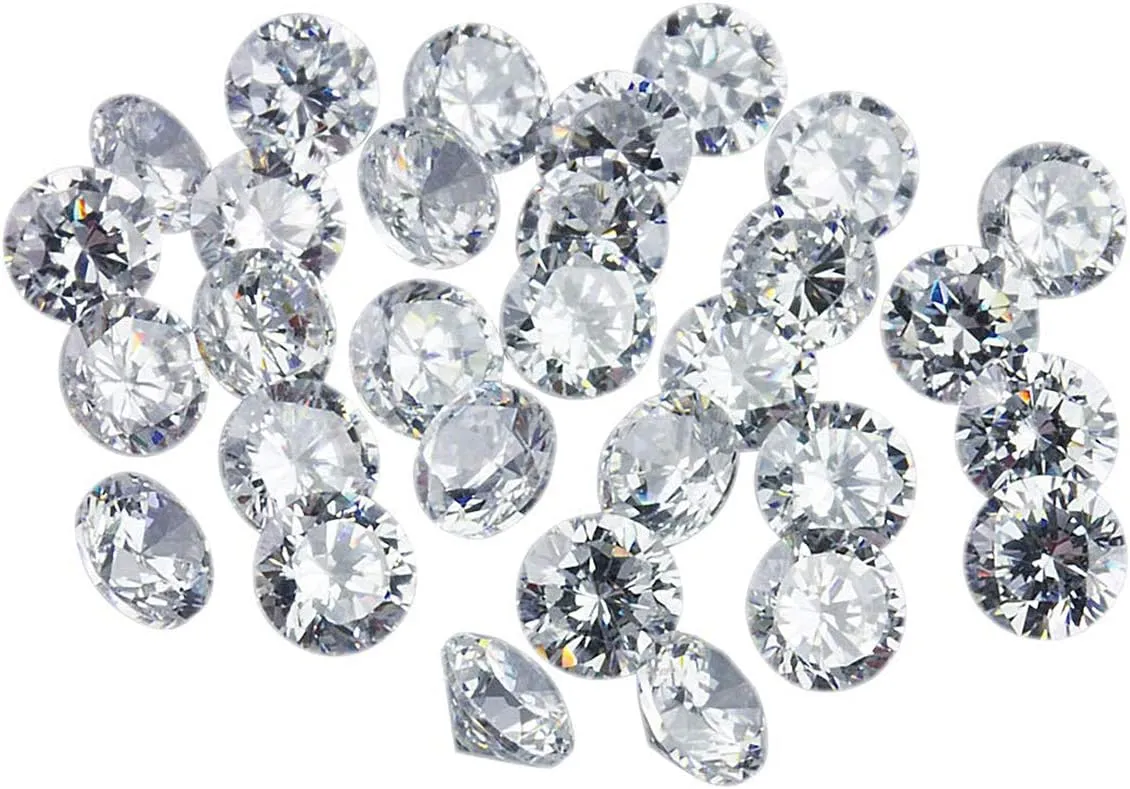 GEMHUB Natural Loose Diamond 1.2 mm -3.1 mm Real Diamonds for Jewelry Making
